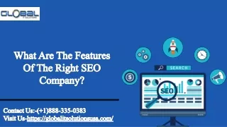 What Are The Features Of The Right SEO Company?-Global It Solutions