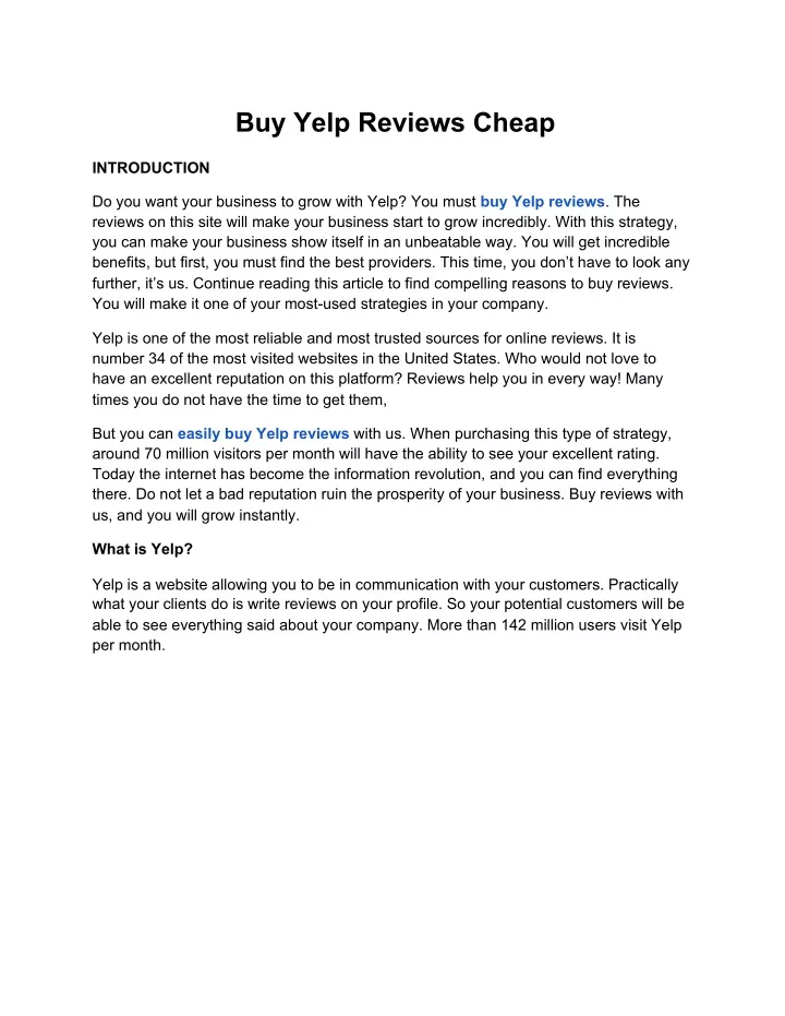 buy yelp reviews cheap