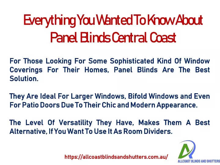 everything you wanted to know about panel blinds