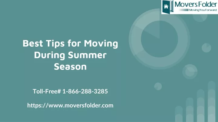 best tips for moving during summer season