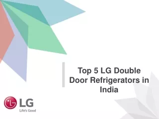 top 5 lg double door refrigerators in india