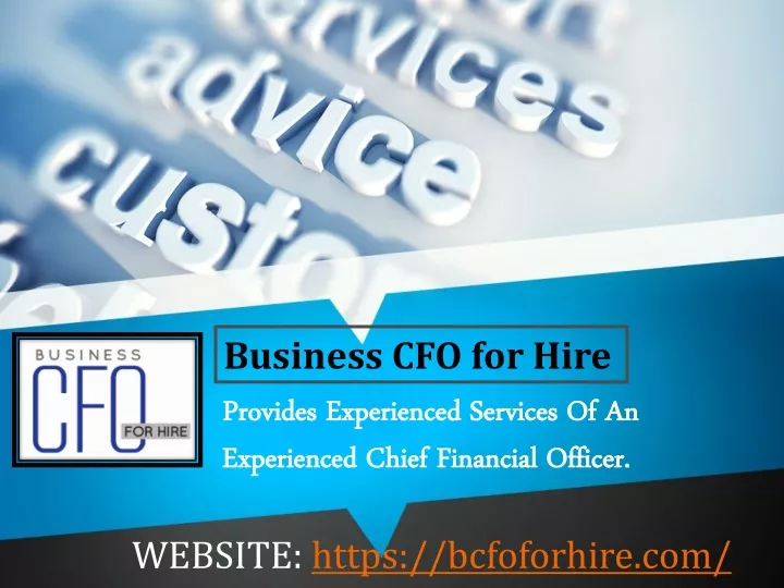 business cfo for hire provides experienced