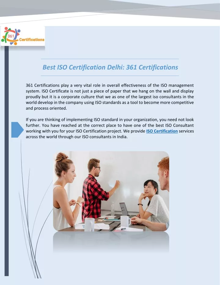 best iso certification delhi 361 certifications