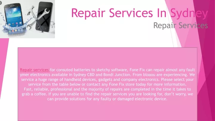 repair services in sydney