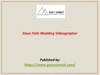 Sioux Falls Wedding Videographer