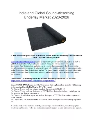 india and global sound absorbing underlay market