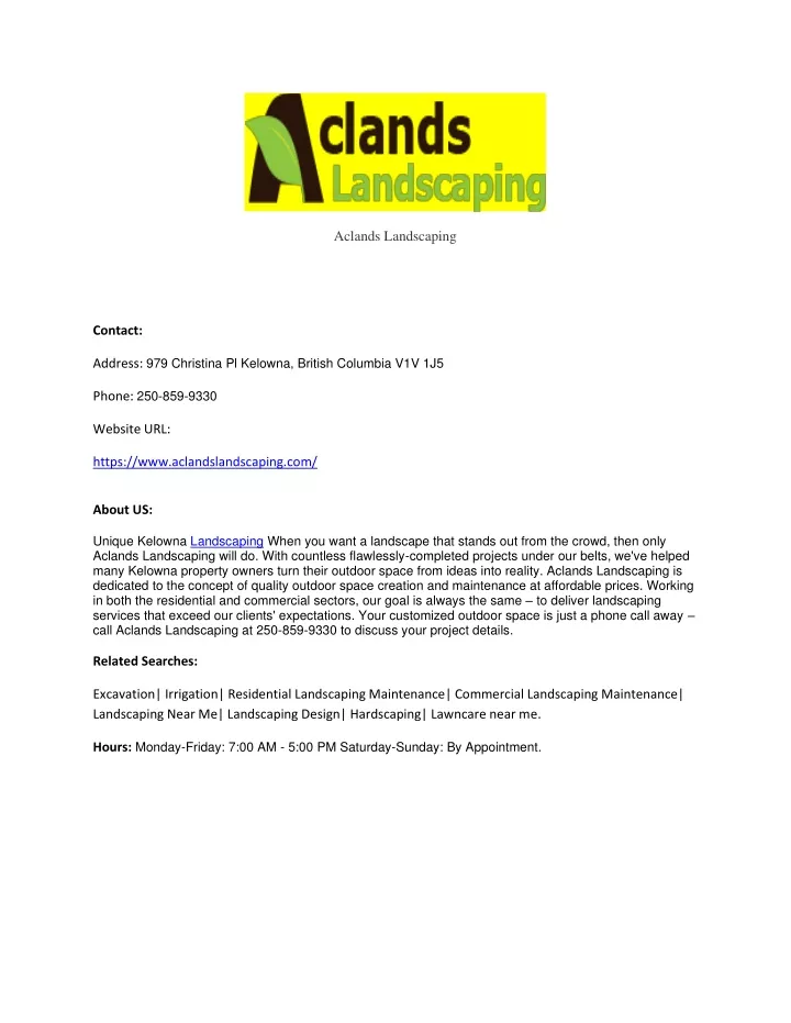 aclands landscaping