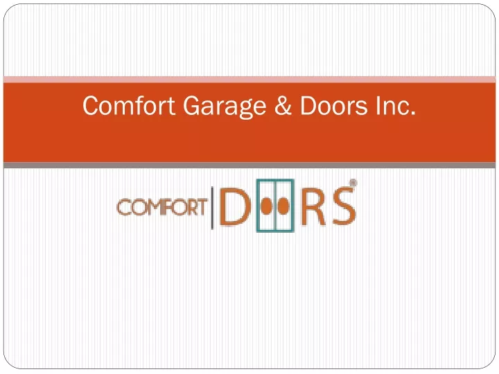 comfort garage doors inc