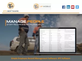Simple Employee Record Management Software: 4PS Software
