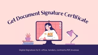 Get digital signature certificate online