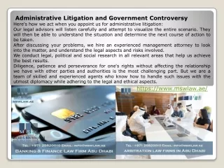 administrative litigation and government