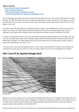 Complete Guide To Shingle Roof Maintenance