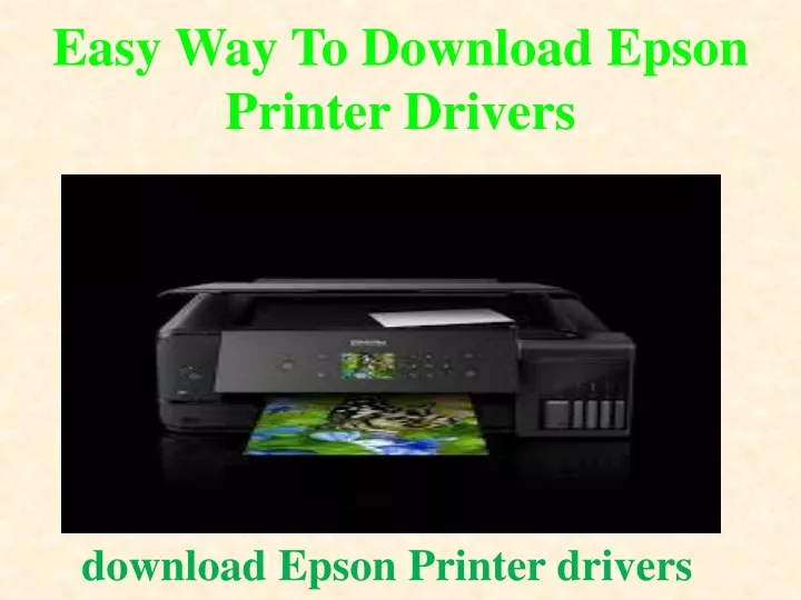 easy way to download epson printer drivers