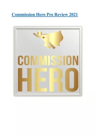 Top Secrets of the Commission's Hero Course