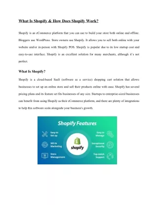 What Is Shopify & How Does Shopify Work?
