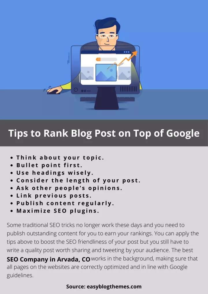 tips to rank blog post on top of google
