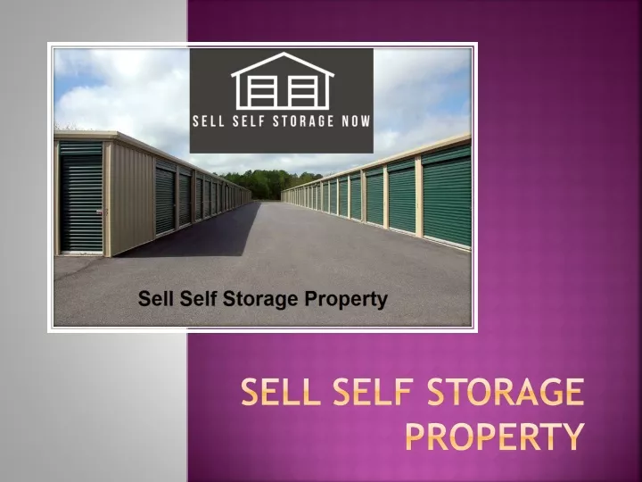 sell self storage property