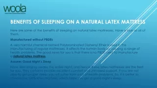 Benefits of Sleeping on a Natural Latex Mattress