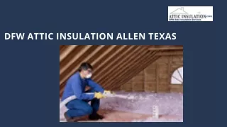 dfw attic insulation allen texas