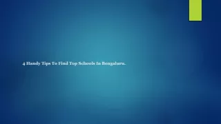 4 handy tips to find top schools in bengaluru
