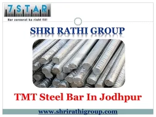 TMT Steel Bar In Jodhpur – Shri Rathi Group