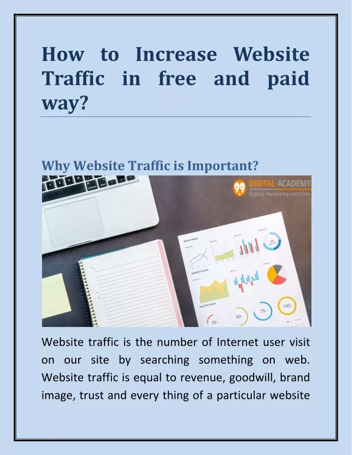 how to increase website traffic in free and paid