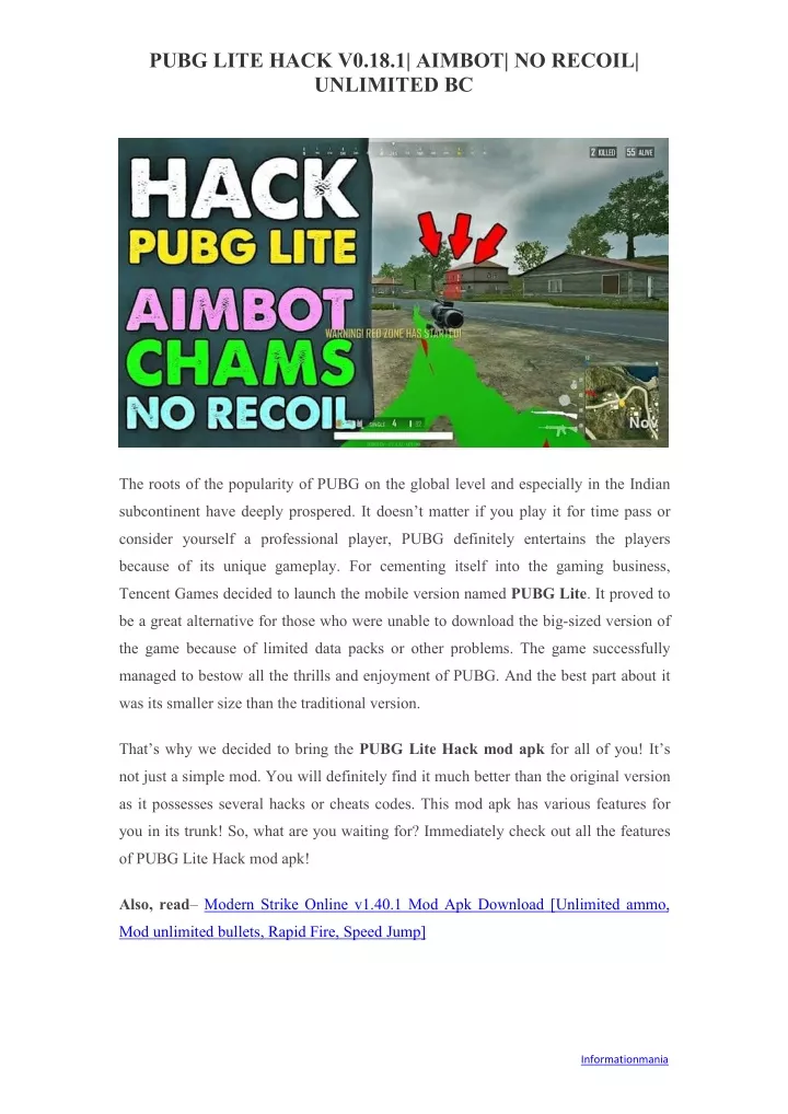 pubg lite hack v0 18 1 aimbot no recoil unlimited