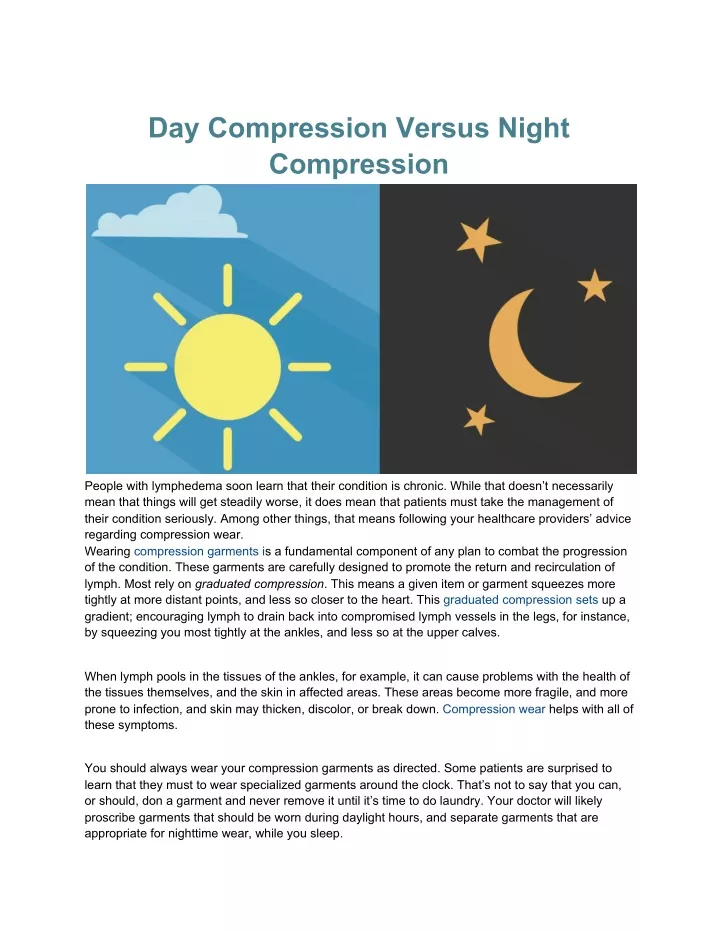 day compression versus night compression