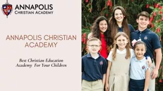 Annapolis Christian Academy - Best Christian Education Academy  For Your Children