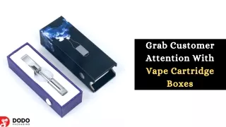 grab customer attention with vape cartridge boxes