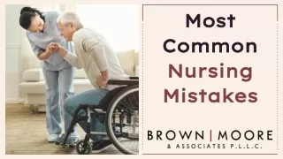 most most common common nursing nursing mistakes