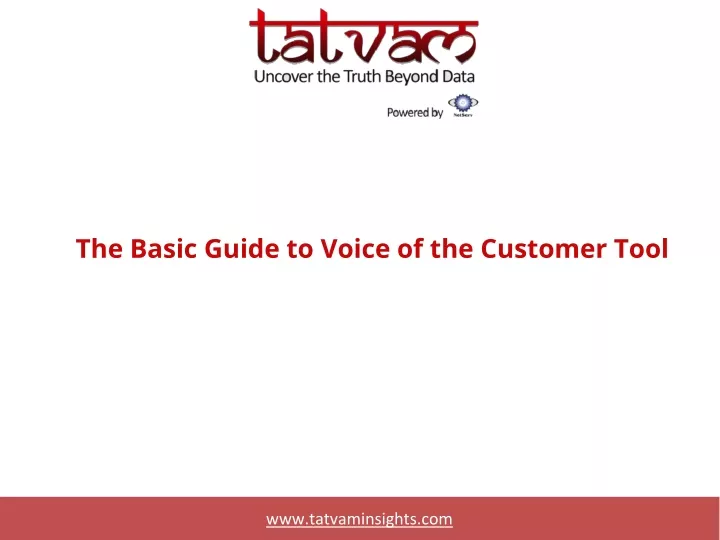 the basic guide to voice of the customer tool