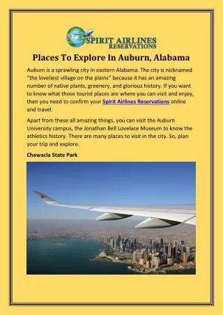 Places To Explore In Auburn, Alabama