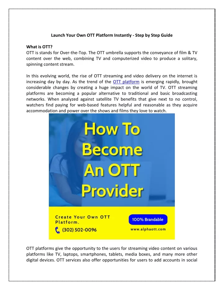 launch your own ott platform instantly step