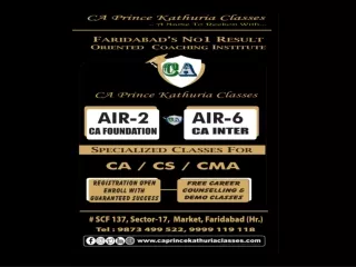 Best CA Coaching Institute In Faridabad - India