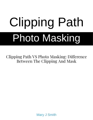 clipping path vs photo masking