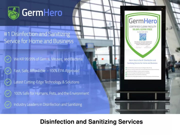 disinfection and sanitizing services