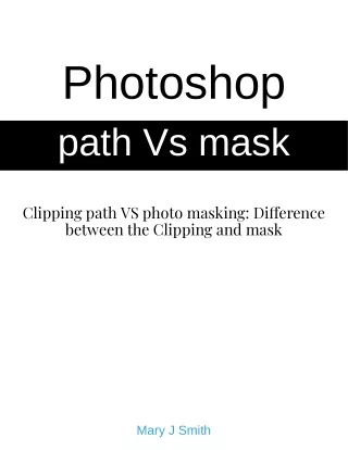 Photoshop path vs masking