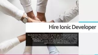 hire ionic developer