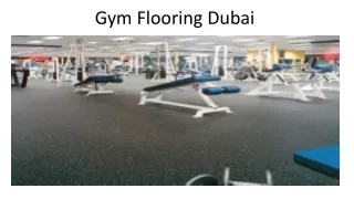 Gym Flooring Dubai