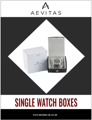 Single Watch boxes for Sale! | Aevitas