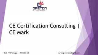 Medical Device CE Mark Certification Consulting | Operon Strategist
