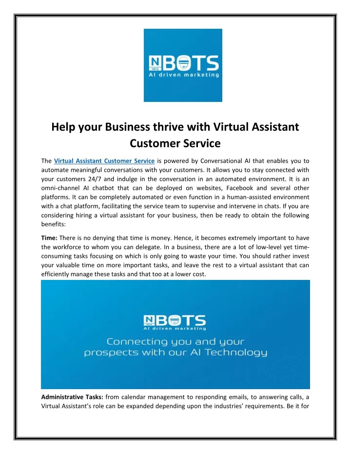 help your business thrive with virtual assistant