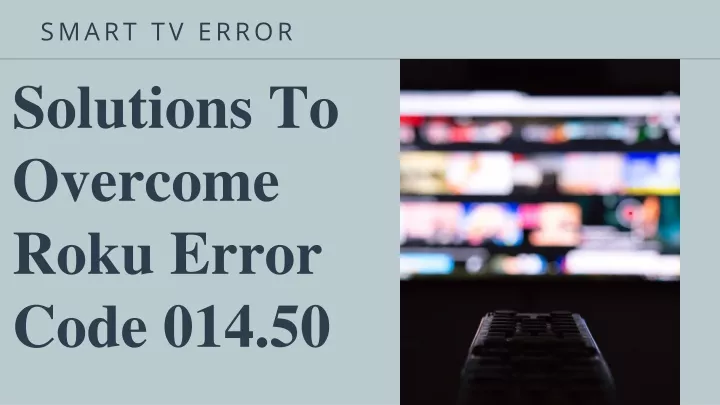 smart tv error