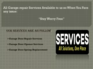 Best garage repair services in Winter Garden for door spring installation and repair issues