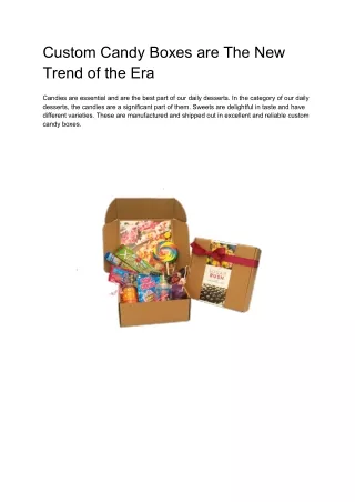 custom candy boxes are the new trend of the era