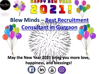 Best Recruitment Consultancy in Gurgaon - Happy New Year 2021