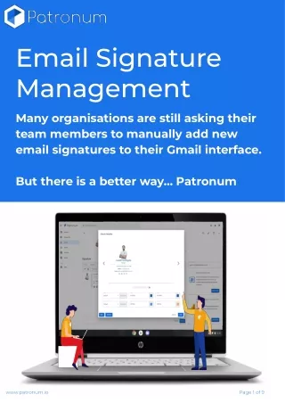 email signature management