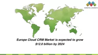 Europe Cloud CRM Market report by MarketsandMarkets