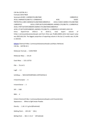 cas no 120728 10 1 formula c10h17no4 synonyms